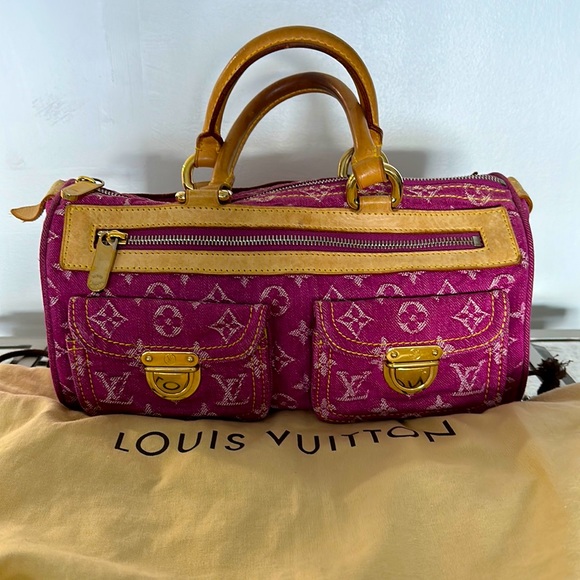 Louis Vuitton Handbags - Louis Vuitton Pink Monogram Denim Neo Speedy Bag 30
